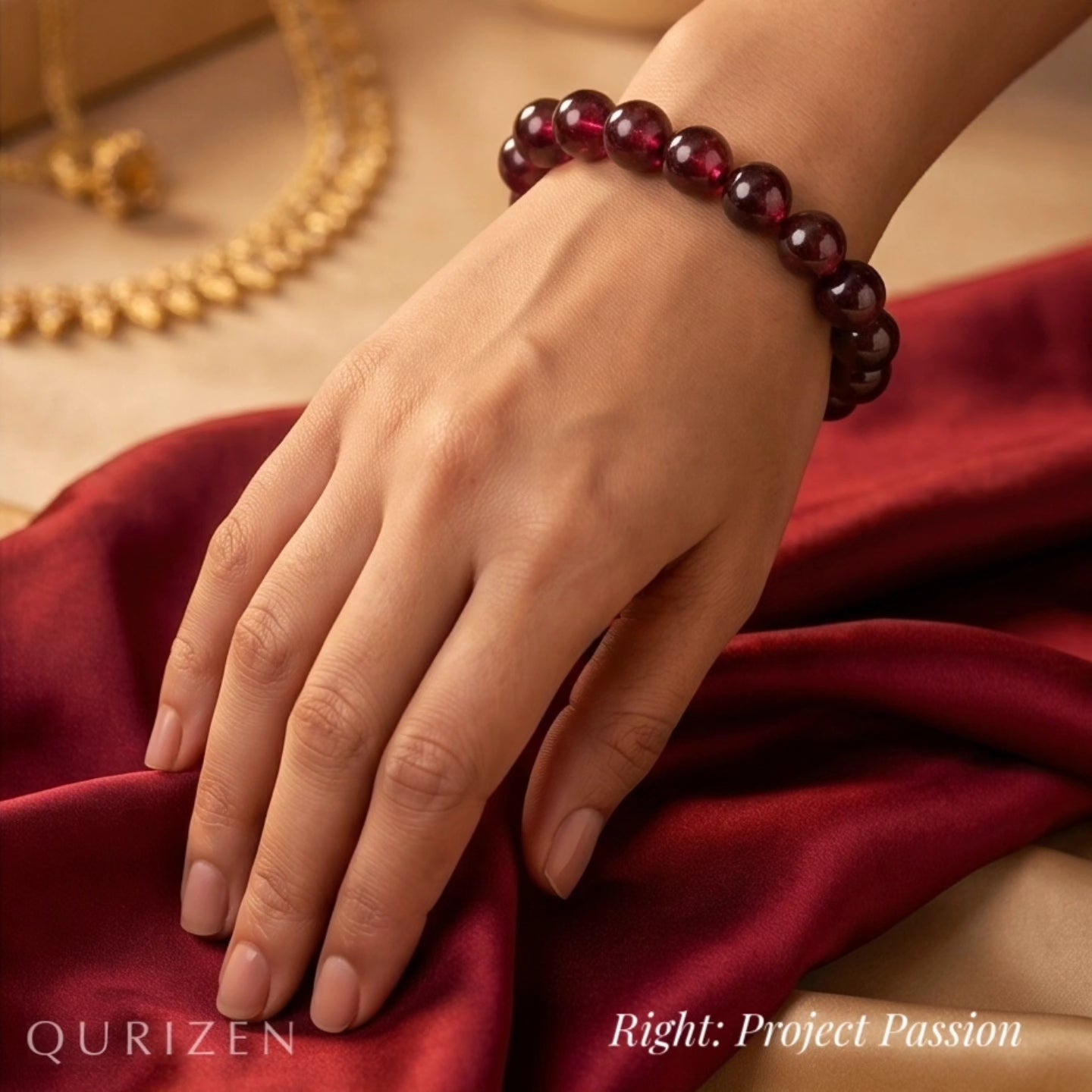 Handmade Garnet Bracelet