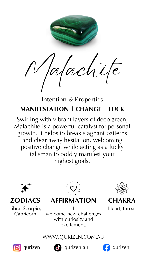 Malachite Crystal Bracelet