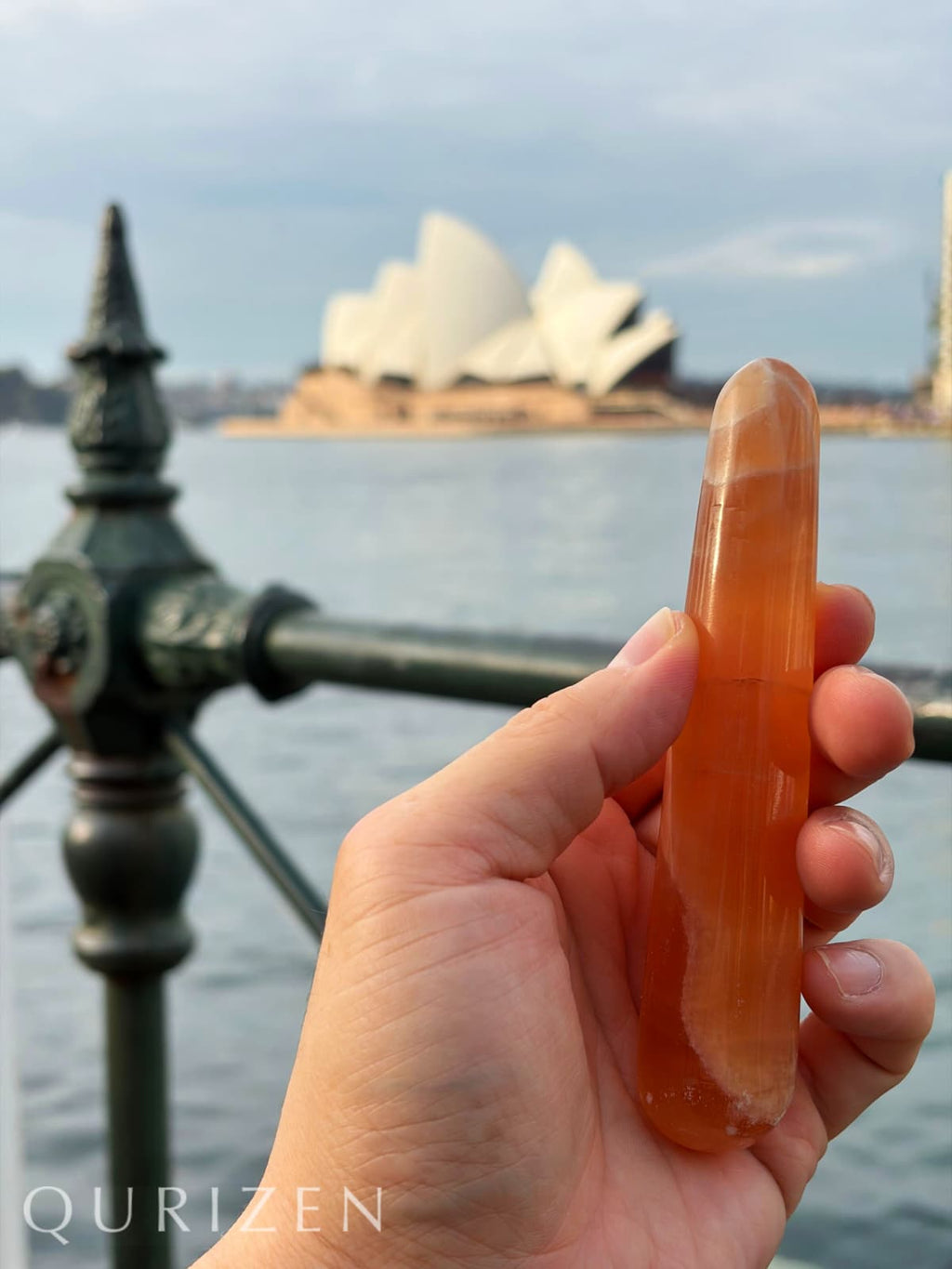 Honey Calcite Wand
