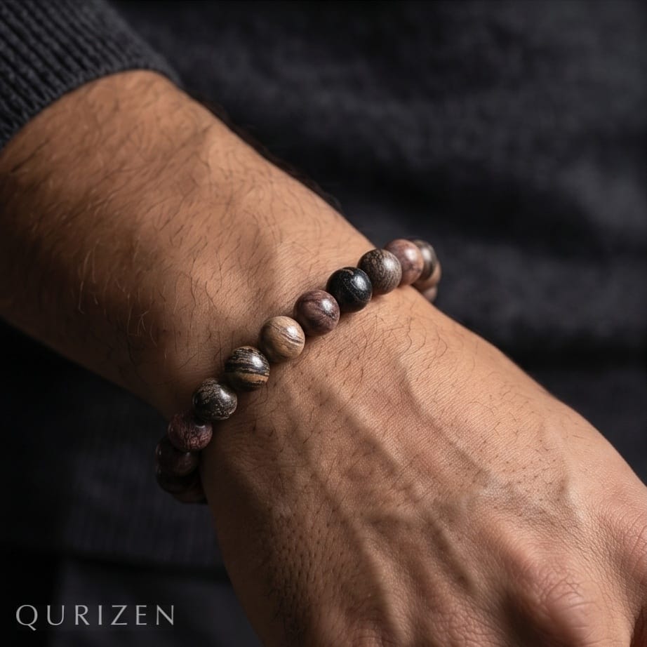 Handmade Rhodonite Bracelet