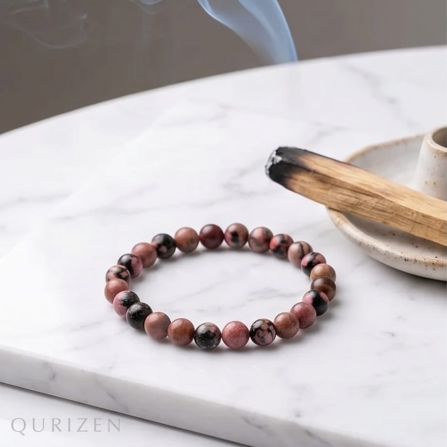 Handmade Rhodonite Bracelet