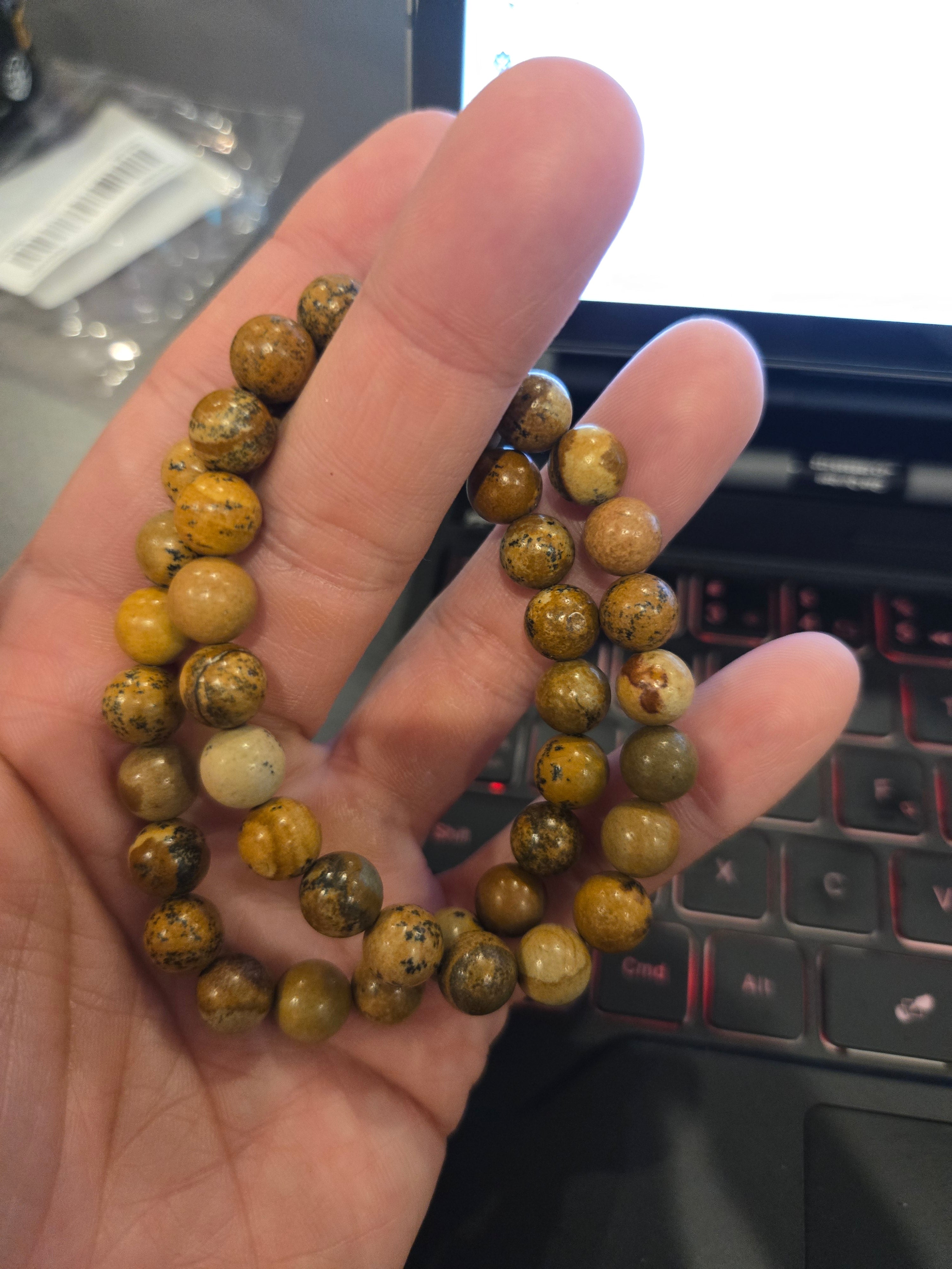 Handmade Picture Jasper Bracelet