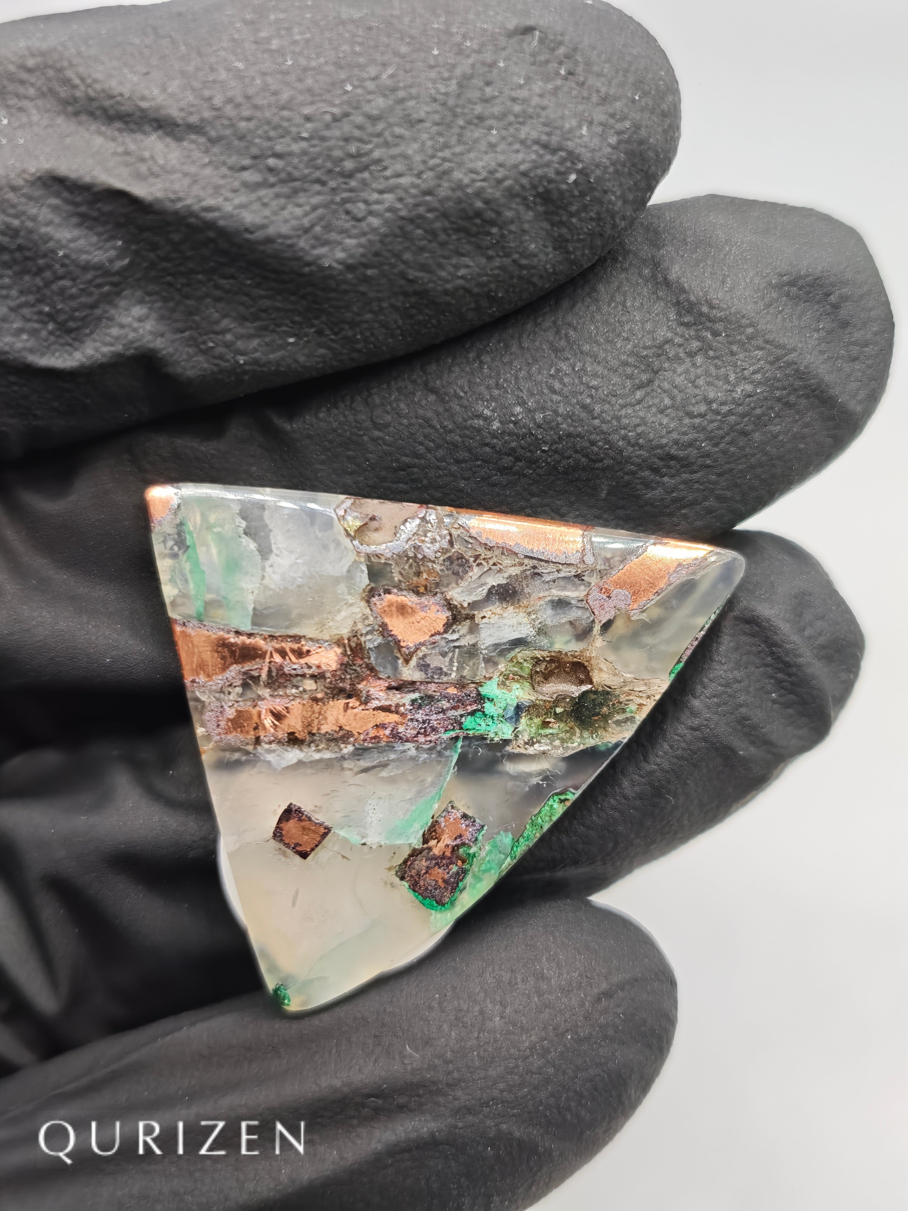 Premium Copper Chrysocolla Cab Polished (Cabochon)