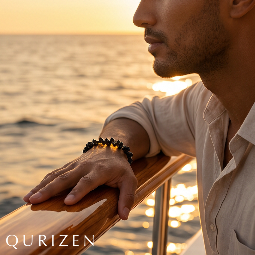 Handcrafted Black Onyx Chip Bracelet