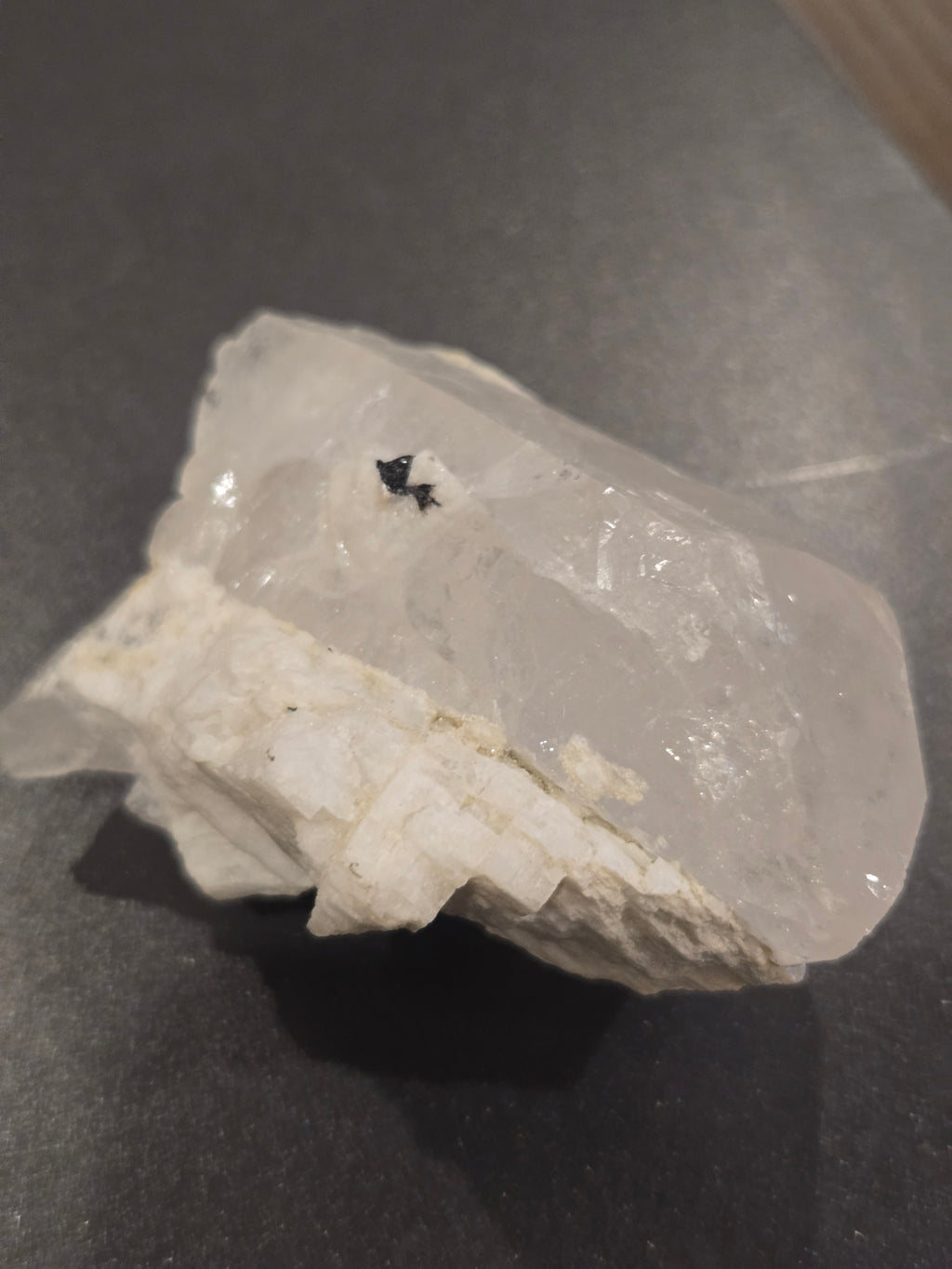 Midnight Summit | Quartz with Schorl Tourmaline on Feldspar Matrix