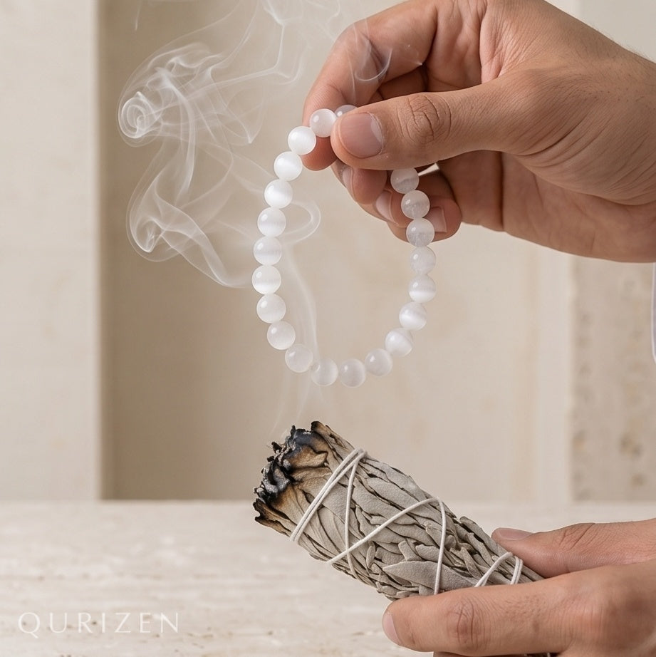 Handmade Selenite Bracelet