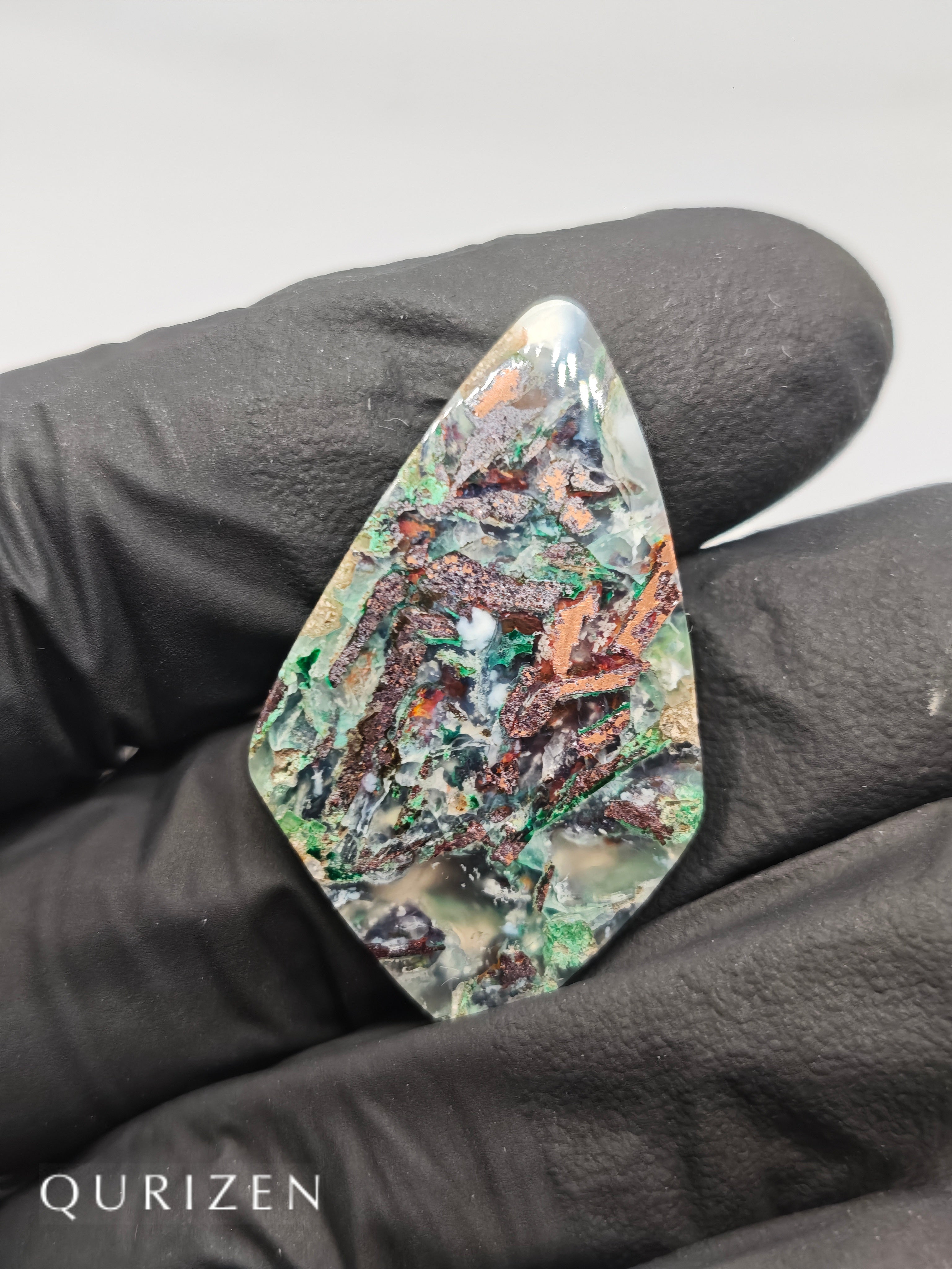 Premium Copper Chrysocolla Cab Polished (Cabochon)