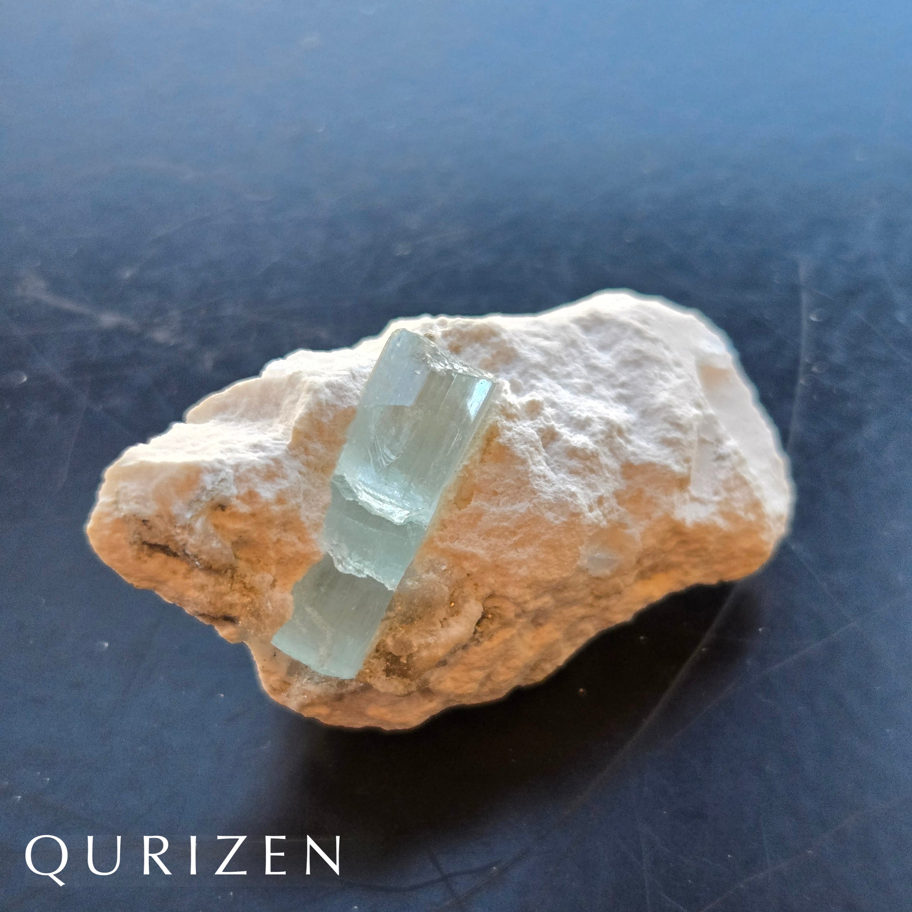 Natural Aquamarine Crystal on Matrix – Pakistan