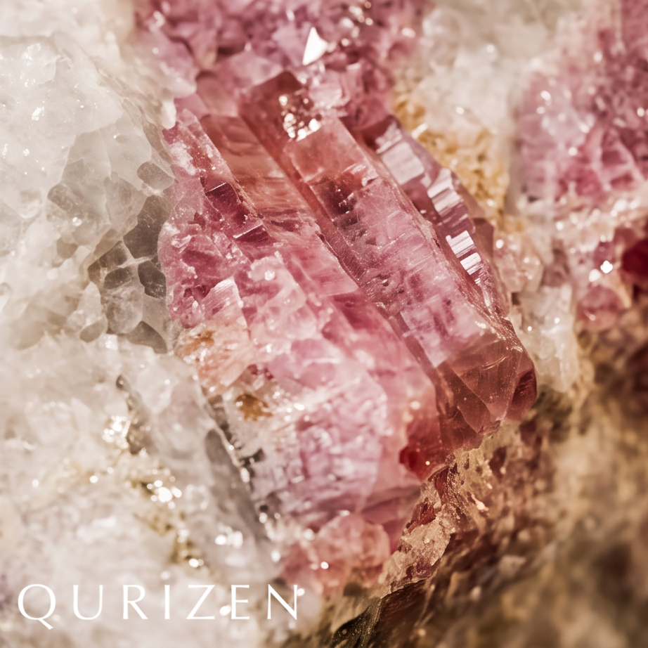 Natural Pink Tourmaline in Quartz Matrix | Collector Mineral Specimen