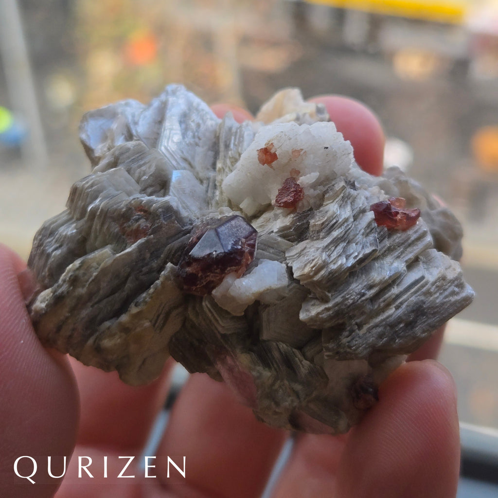 Garnet Star | Garnet on Mica with Feldspar – Pakistan