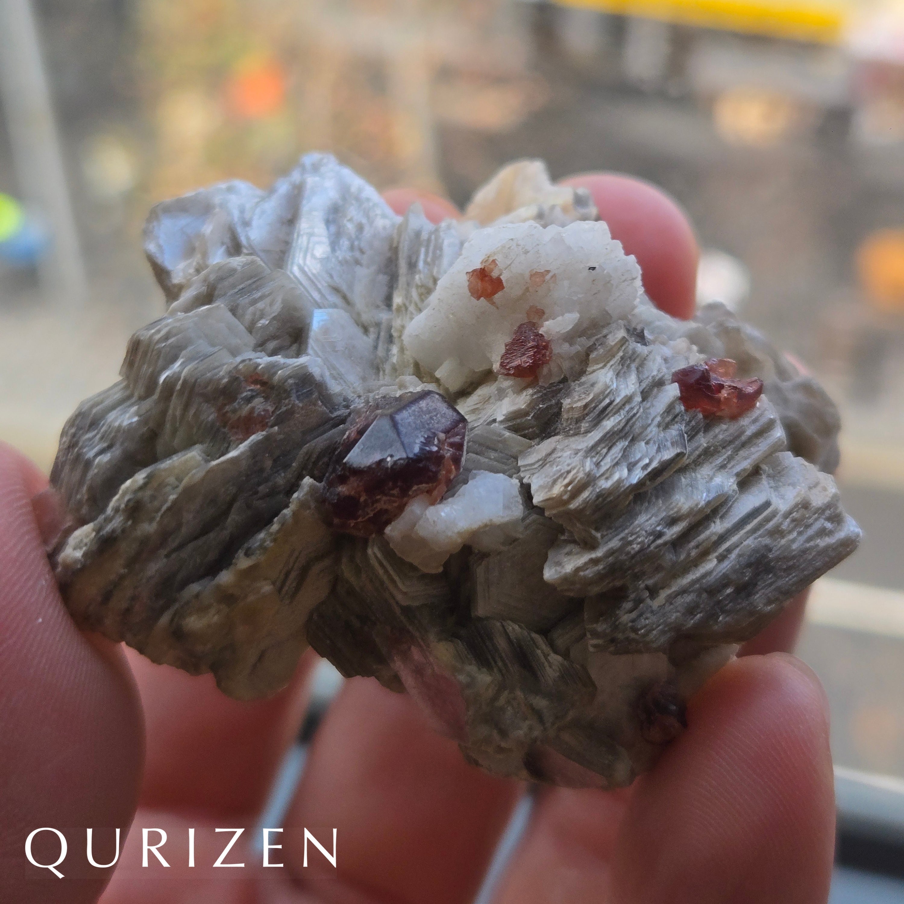 Garnet Star | Garnet on Mica with Feldspar – Pakistan