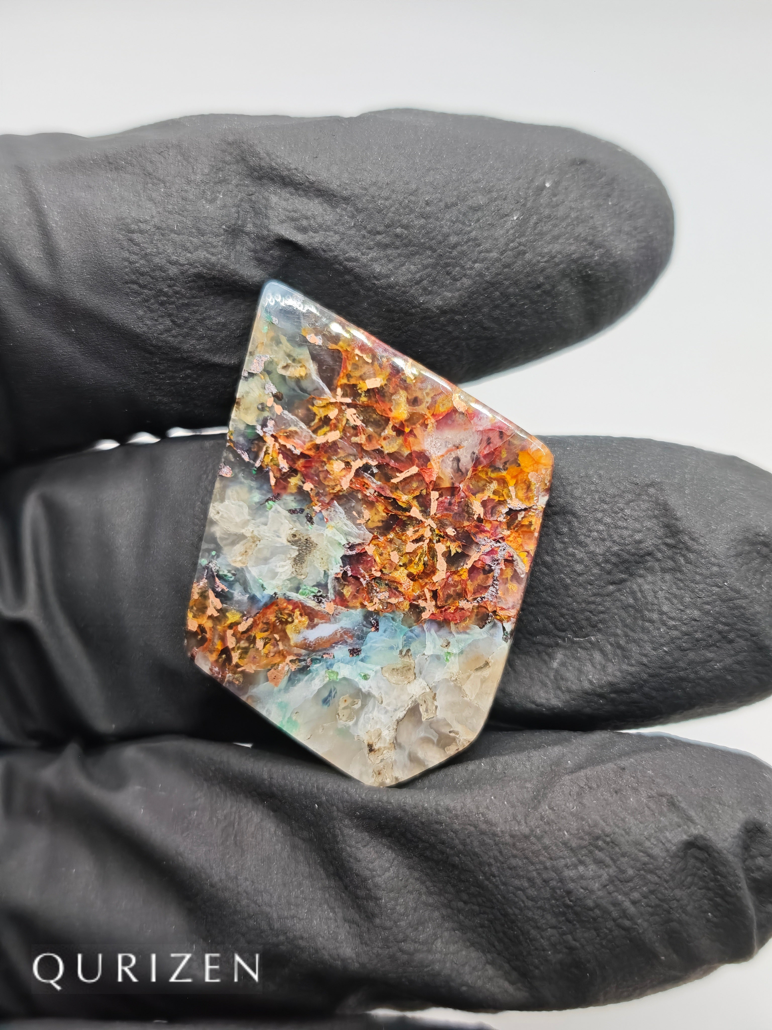 Premium Copper Chrysocolla Cab Polished (Cabochon)