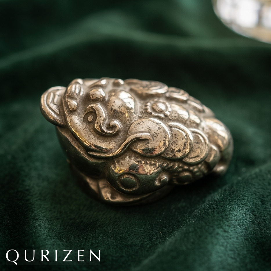 Imperial Pyrite Fortune Toad | Hand-Carved Mineral Sculpture