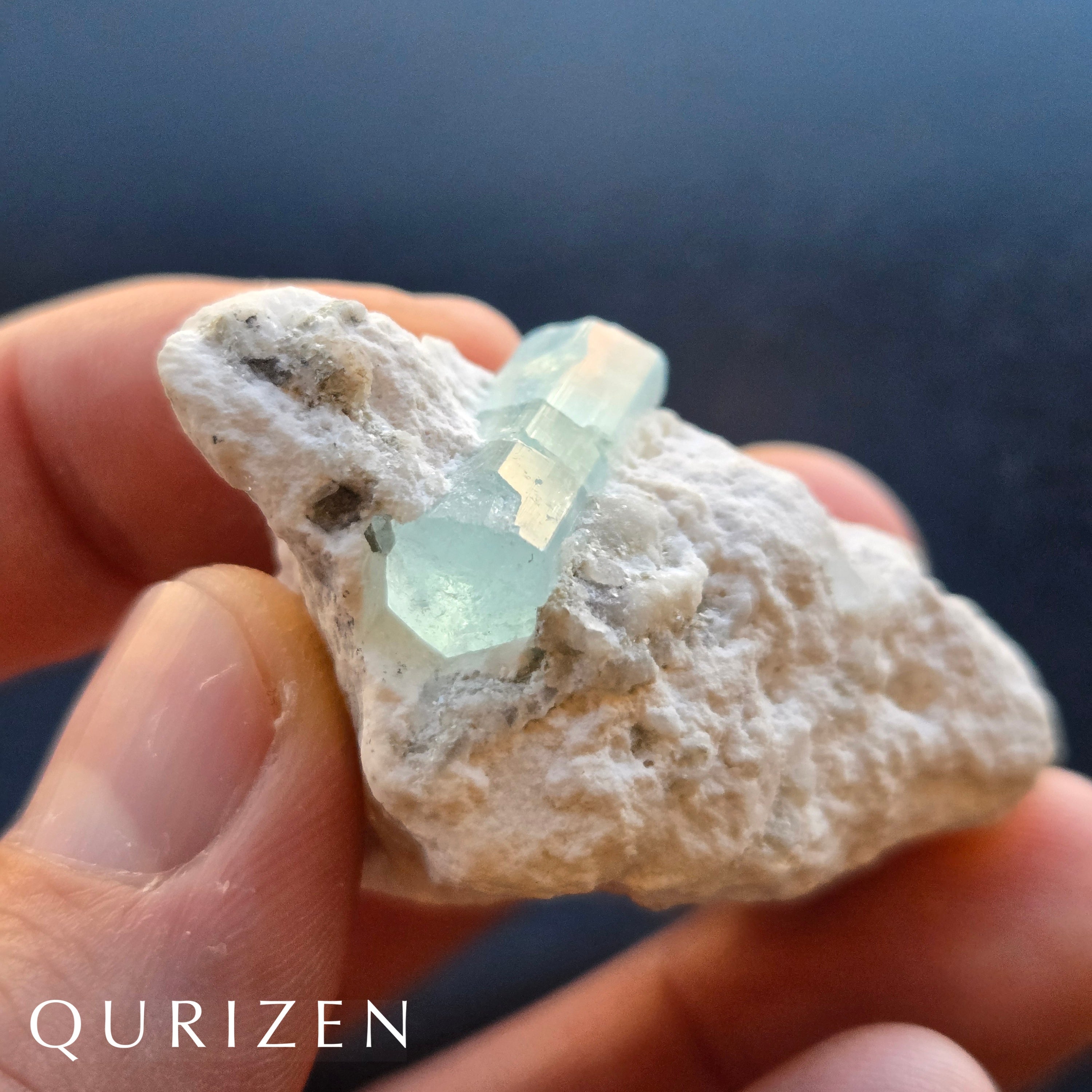 Natural Aquamarine Crystal on Matrix – Pakistan