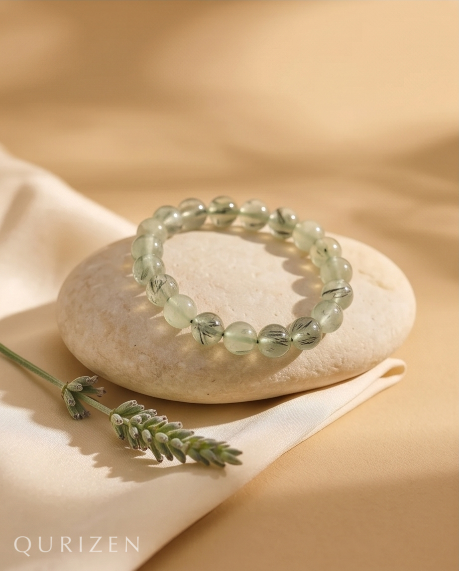 Handmade Prehnite Bracelet