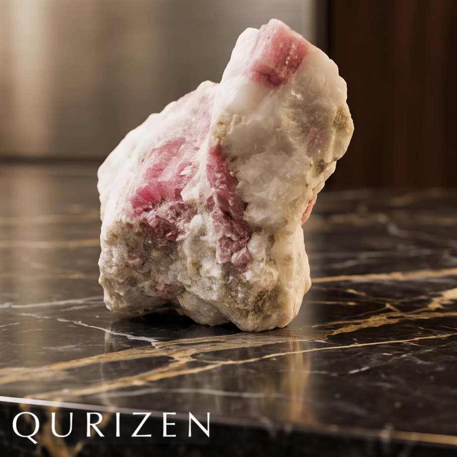 Natural Pink Tourmaline in Quartz Matrix | Collector Mineral Specimen