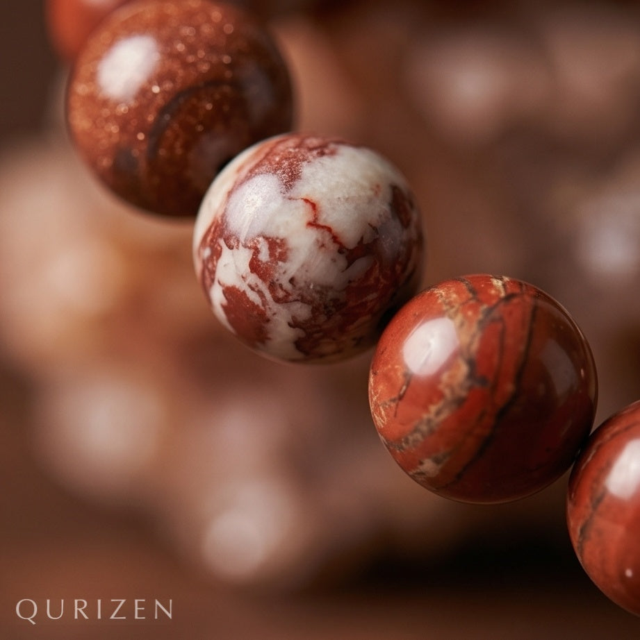 Handmade Red Jasper Bracelet