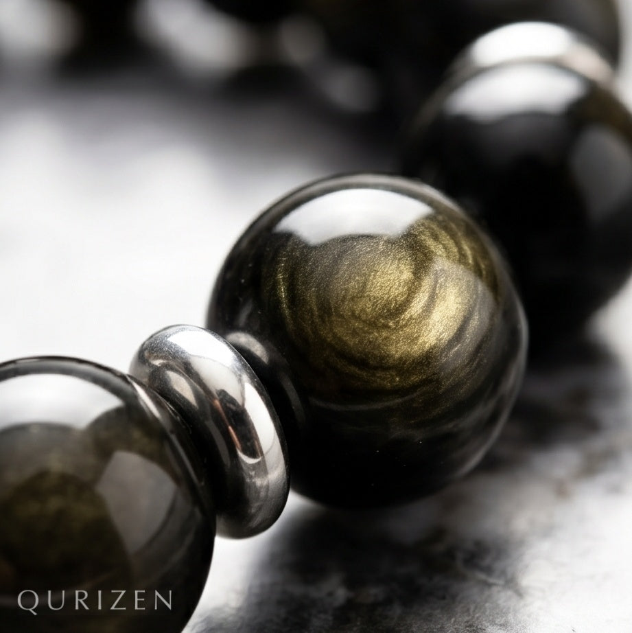 Handmade Golden Obsidian Bracelet