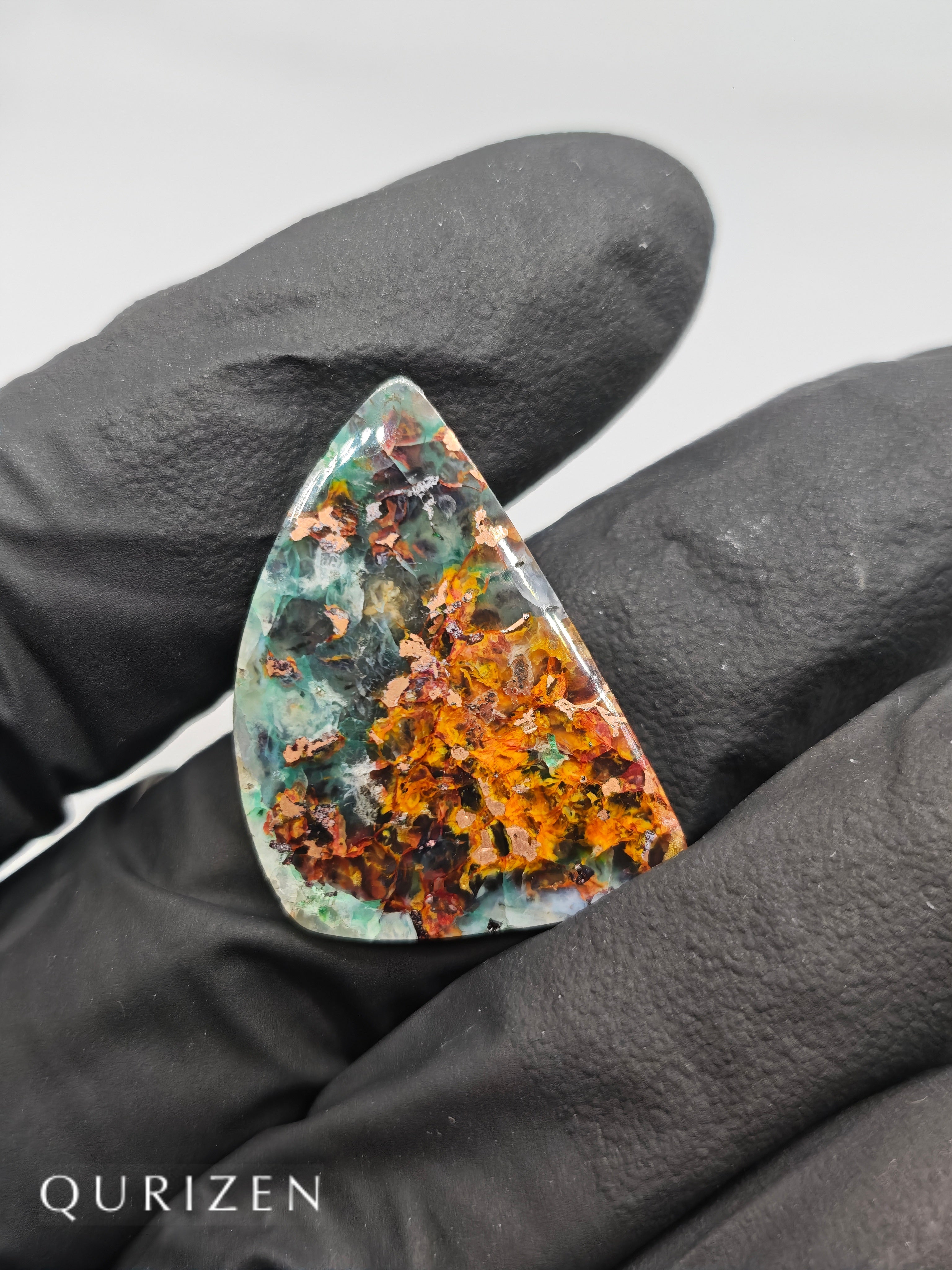 Premium Copper Chrysocolla Cab Polished (Cabochon)