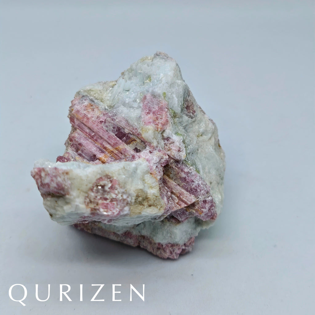 Natural Pink Tourmaline in Quartz Matrix | Collector Mineral Specimen