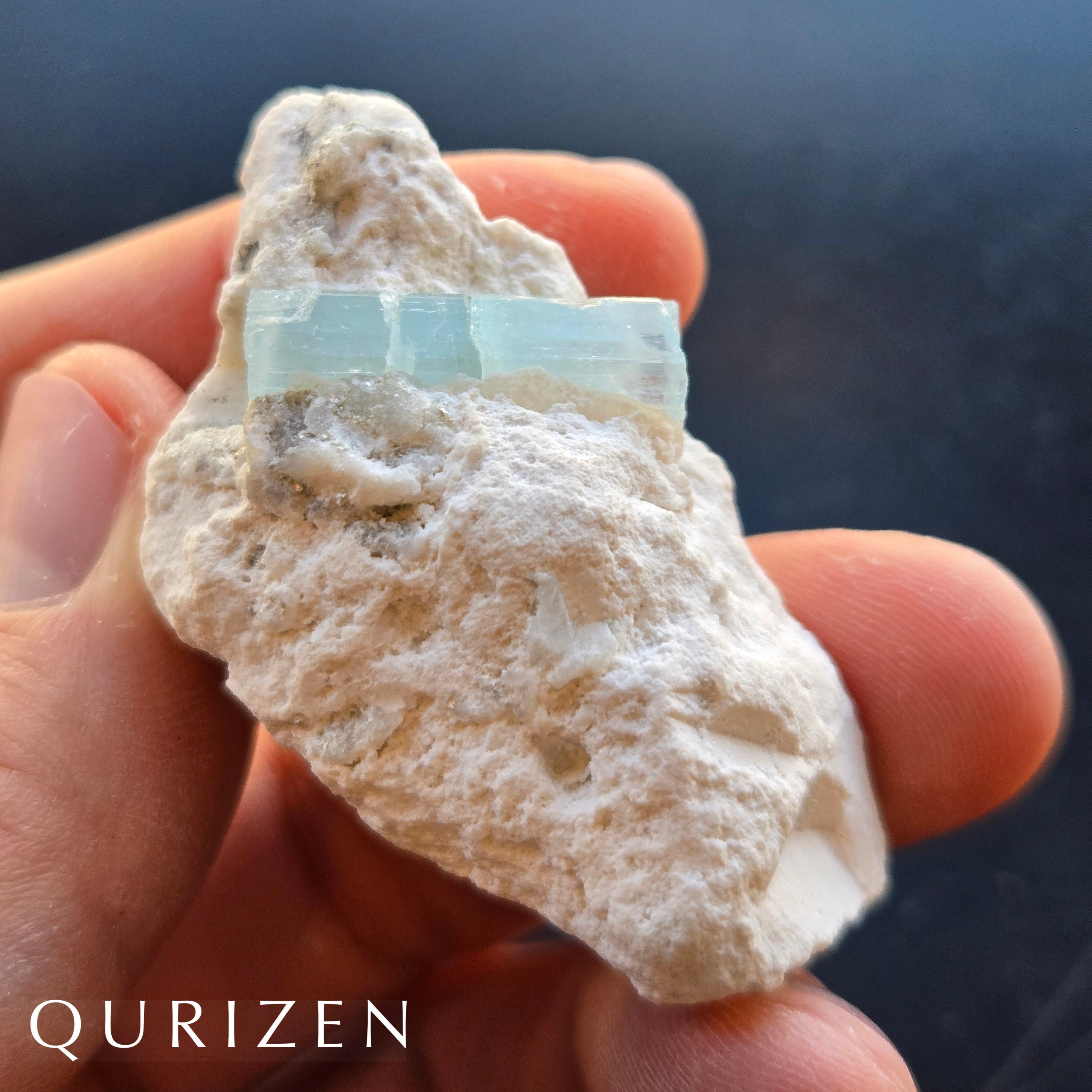 Natural Aquamarine Crystal on Matrix – Pakistan