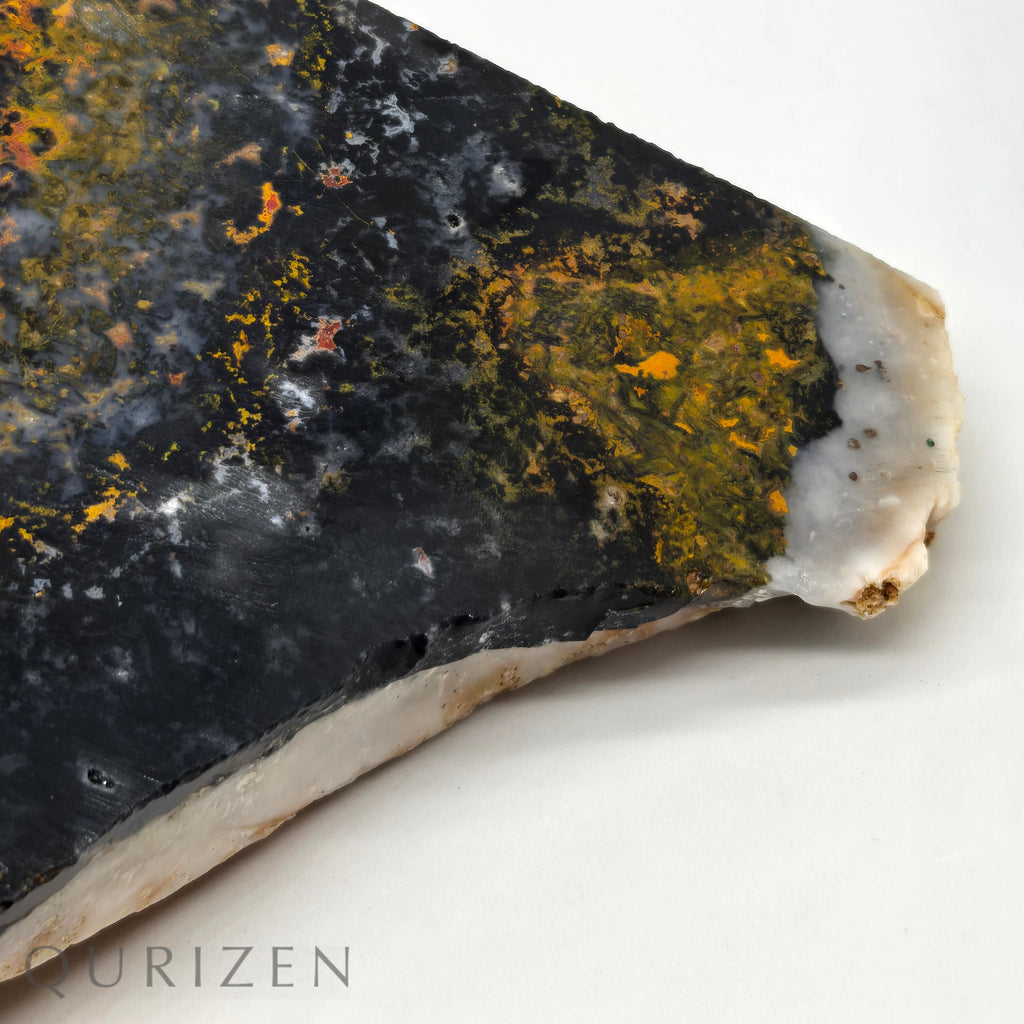 Polished Landscape Moss Agate & Copper Slab