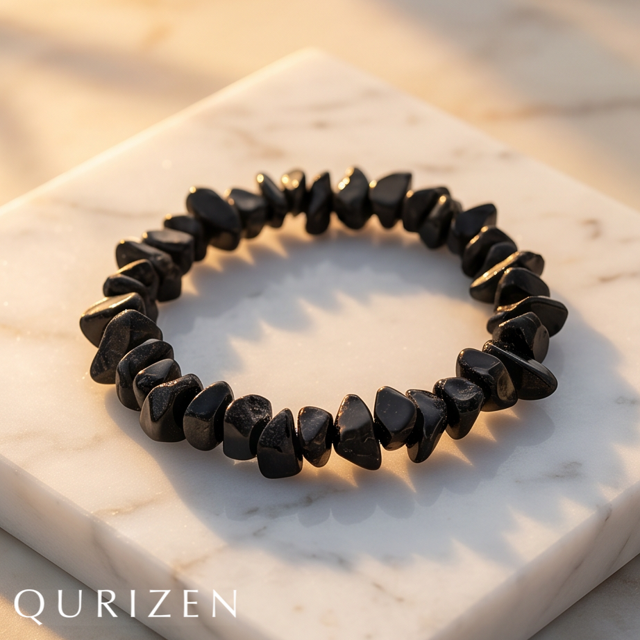 Handcrafted Black Onyx Chip Bracelet