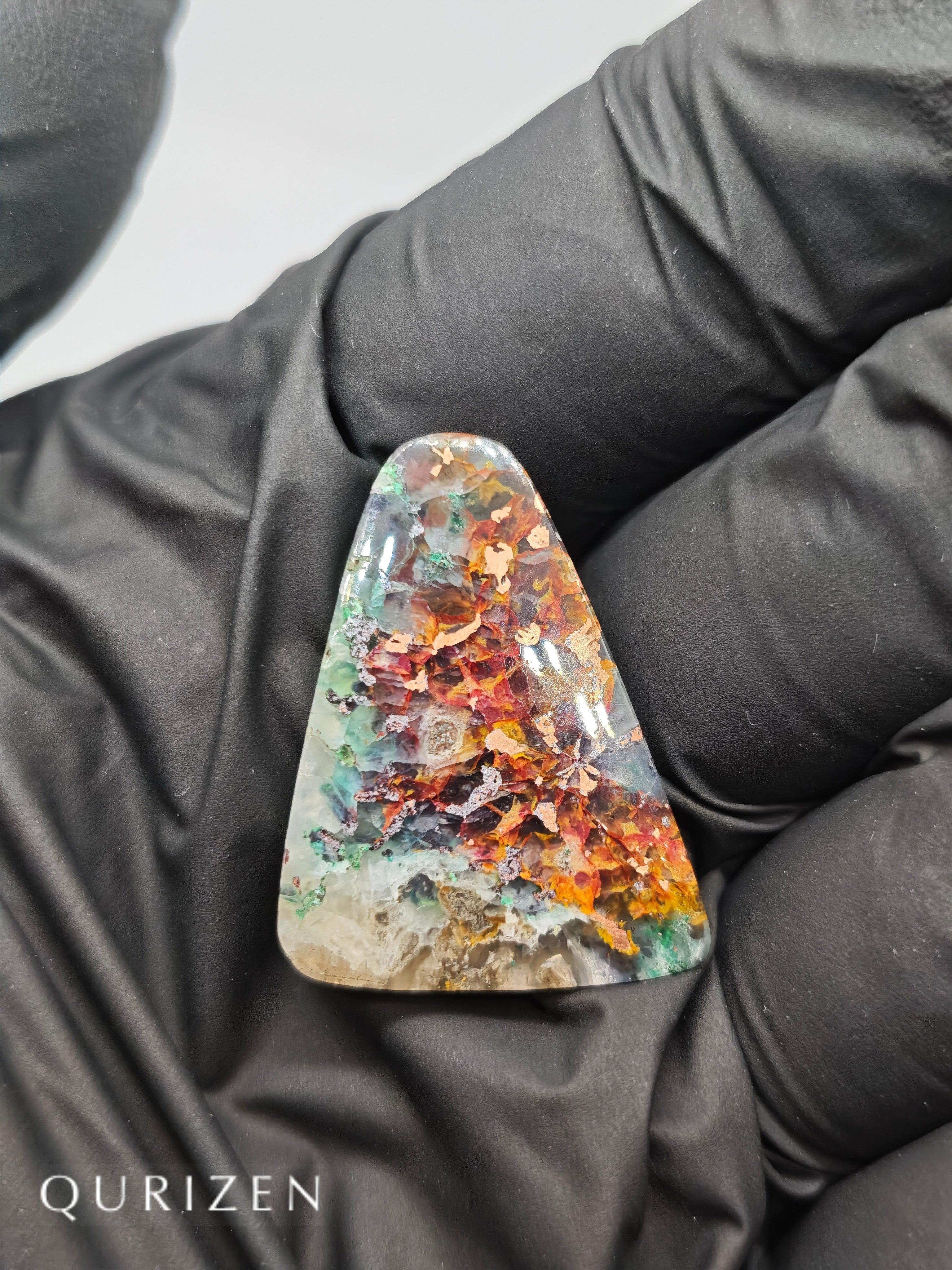 Premium Copper Chrysocolla Cab Polished (Cabochon)