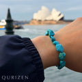 Handcrafted Turquoise Nugget Stretch Bracelet