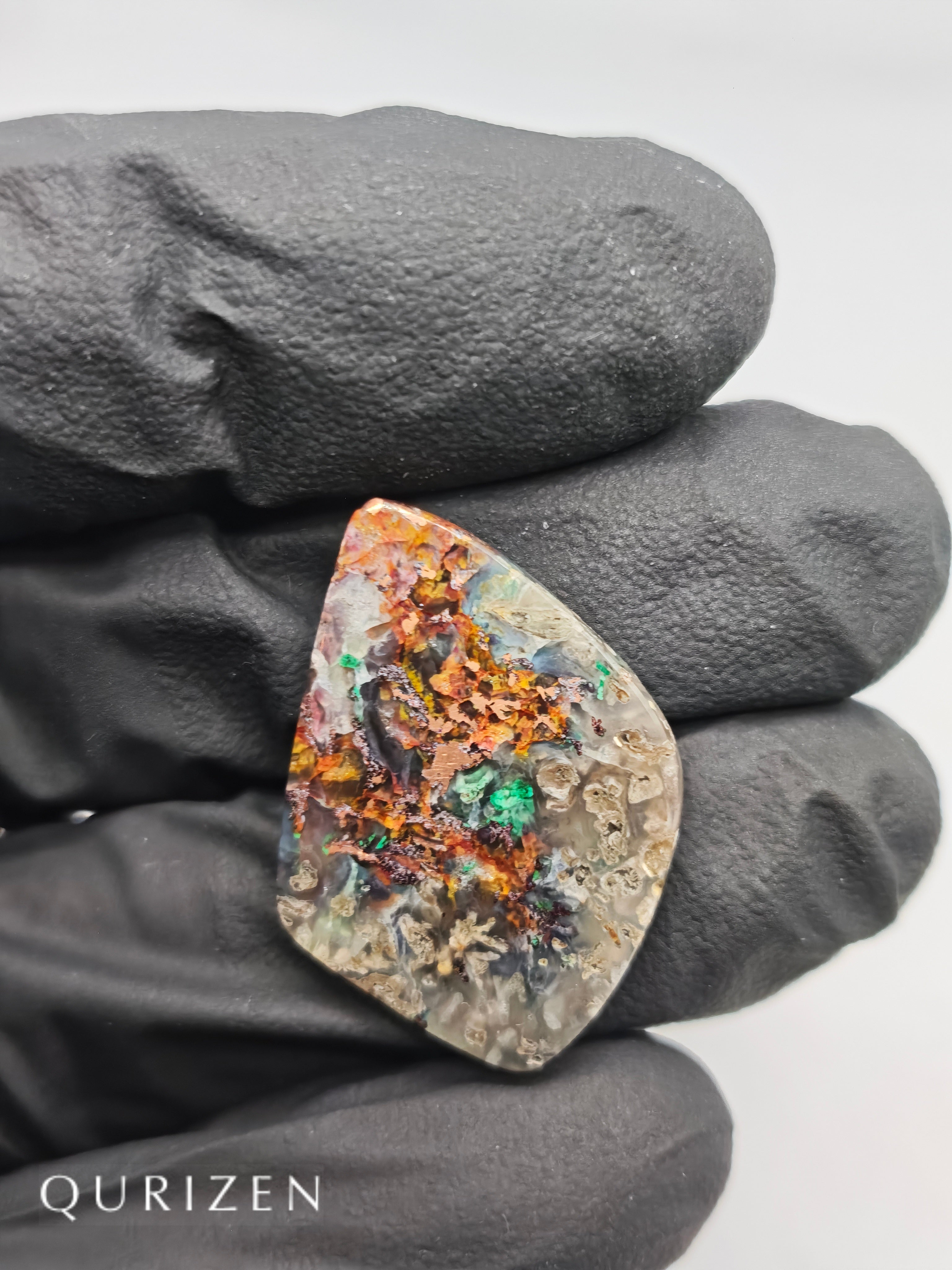 Premium Copper Chrysocolla Cab Polished (Cabochon)