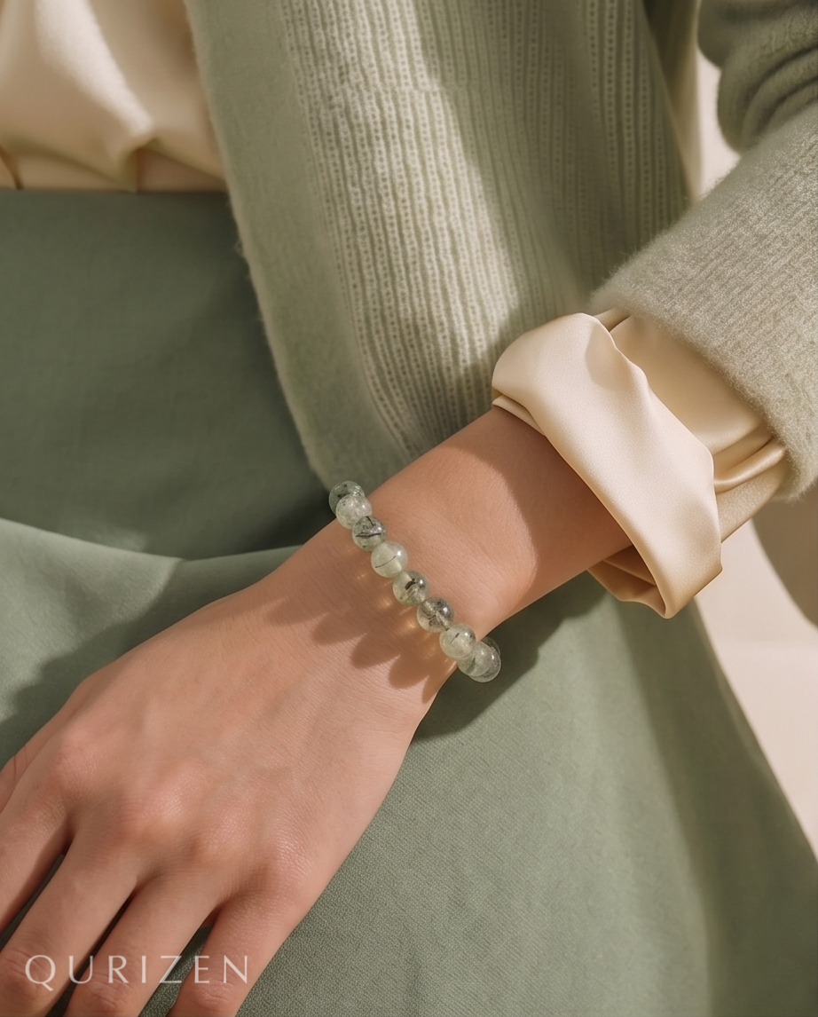 Handmade Prehnite Bracelet