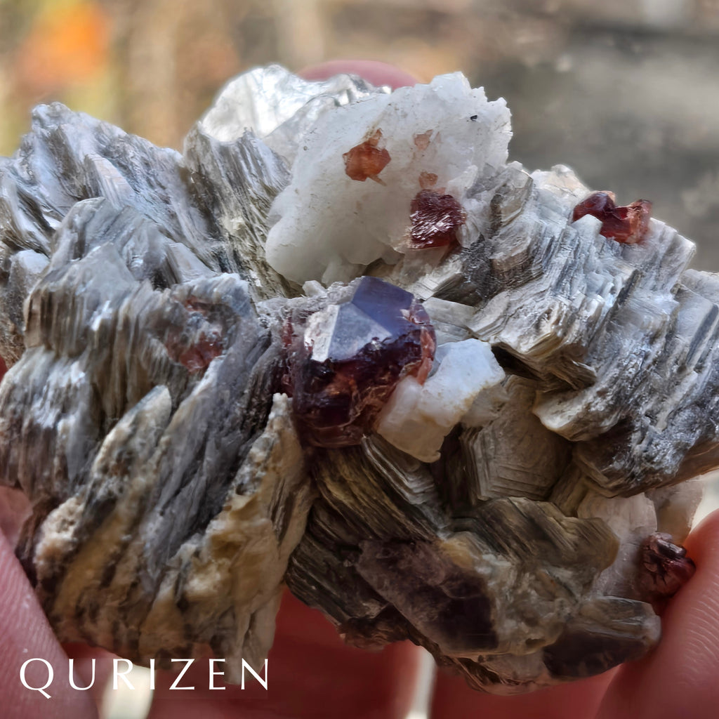 Garnet Star | Garnet on Mica with Feldspar – Pakistan