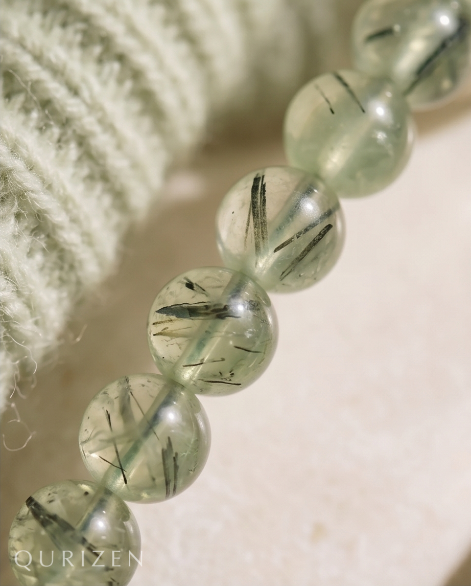 Handmade Prehnite Bracelet