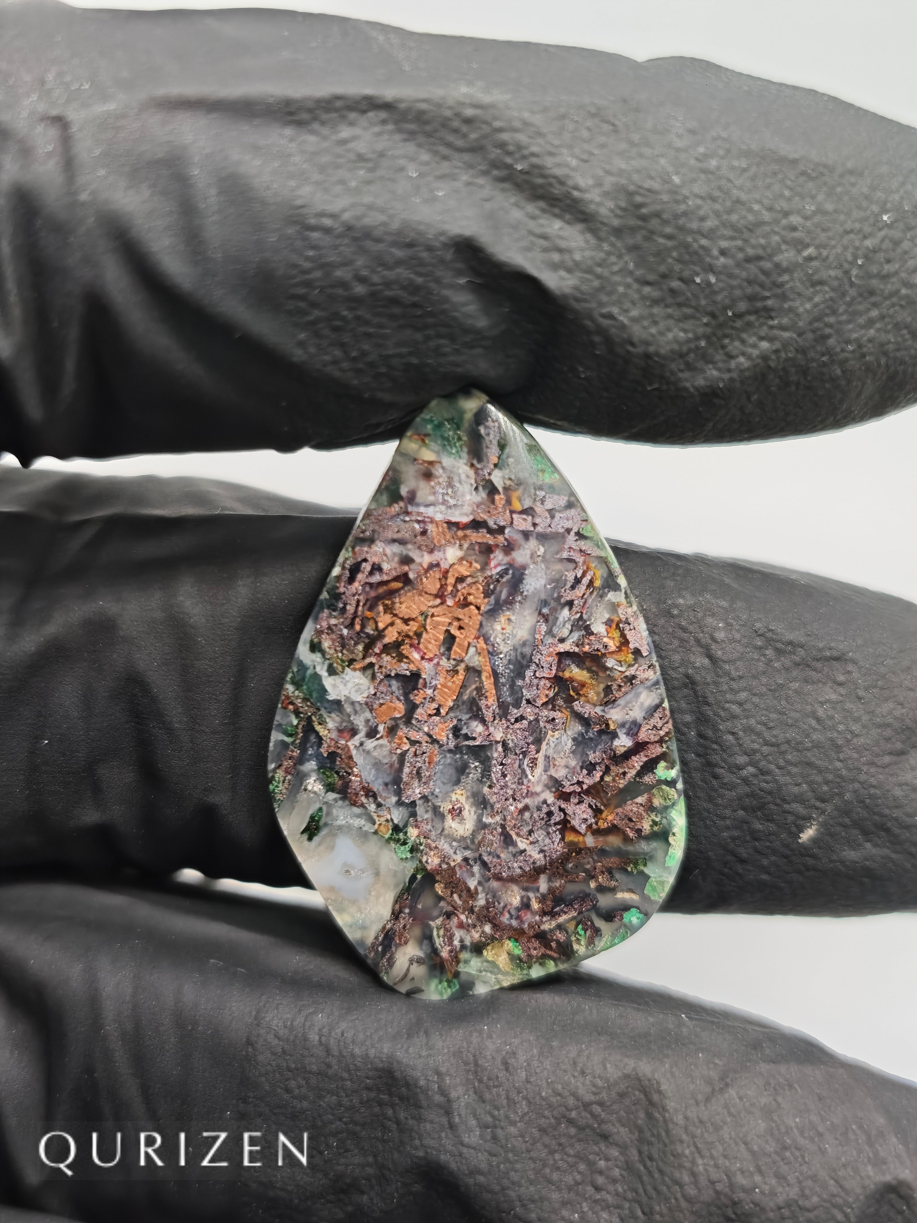 Premium Copper Chrysocolla Cab Polished (Cabochon)