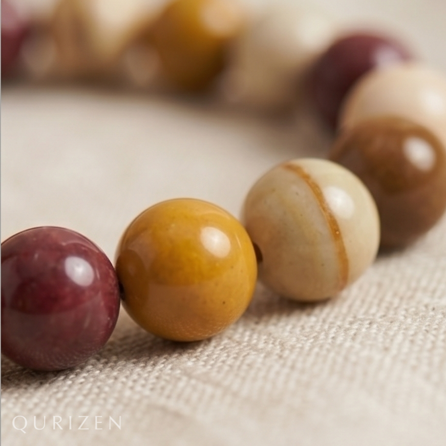 Handmade Mookaite Egg Yolk Bracelet