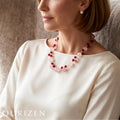 Handcrafted Rose Quartz & Garnet Necklace