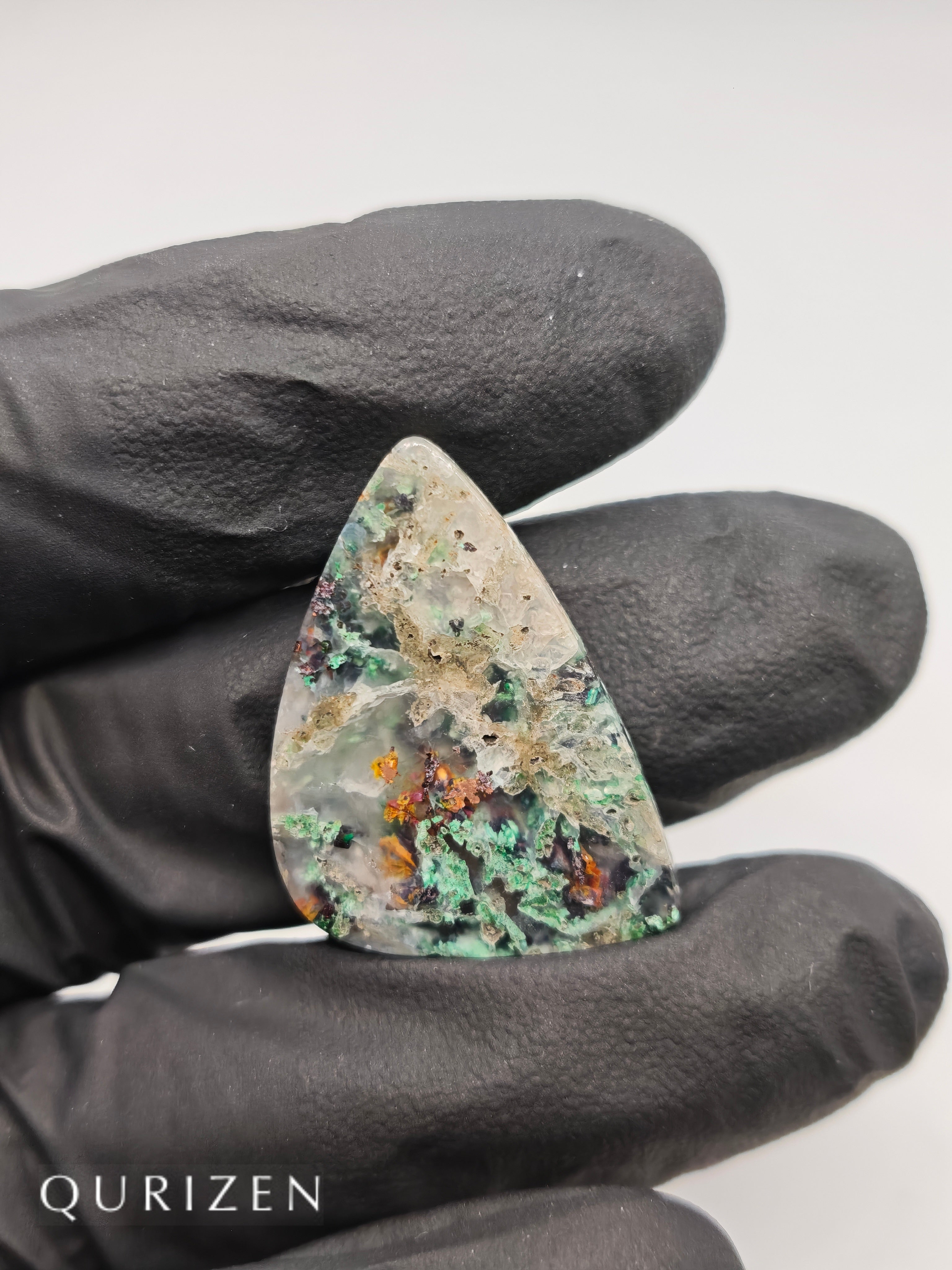 Premium Copper Chrysocolla Cab Polished (Cabochon)