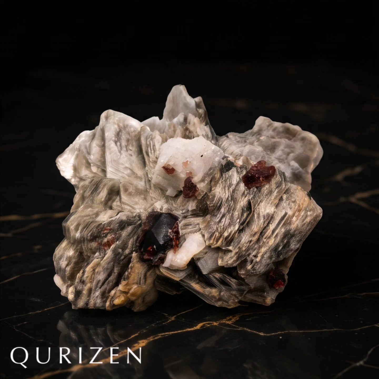 Garnet Star | Garnet on Mica with Feldspar – Pakistan