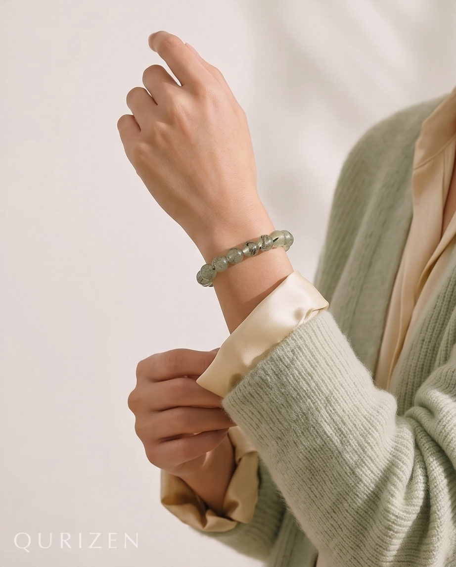 Handmade Prehnite Bracelet