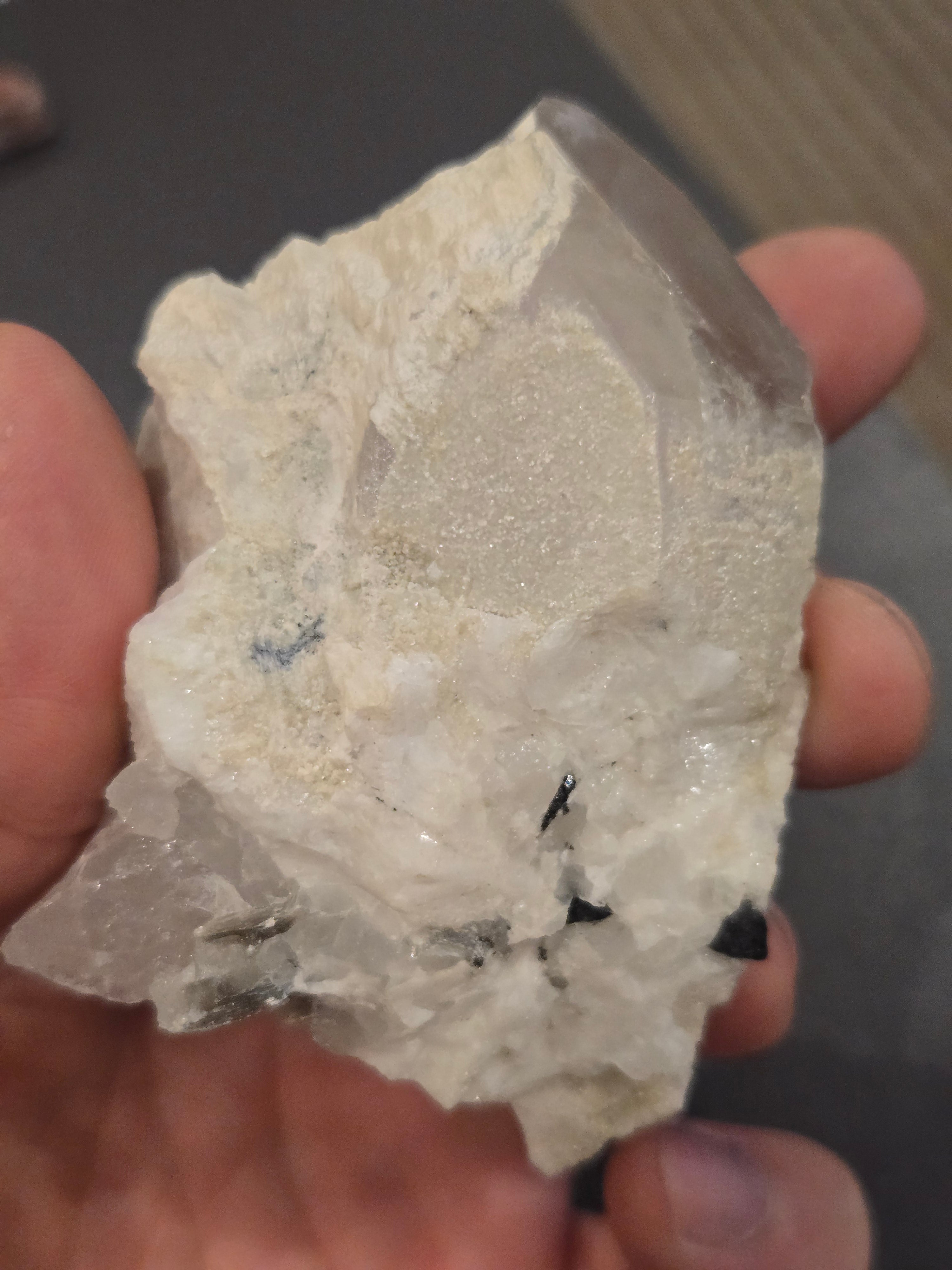 Midnight Summit | Quartz with Schorl Tourmaline on Feldspar Matrix