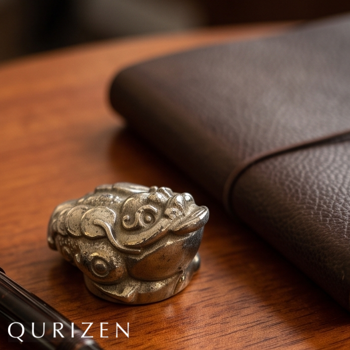 Imperial Pyrite Fortune Toad | Hand-Carved Mineral Sculpture