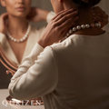 Freshwater Pearl Necklace with Pavé Magnetic Clasp
