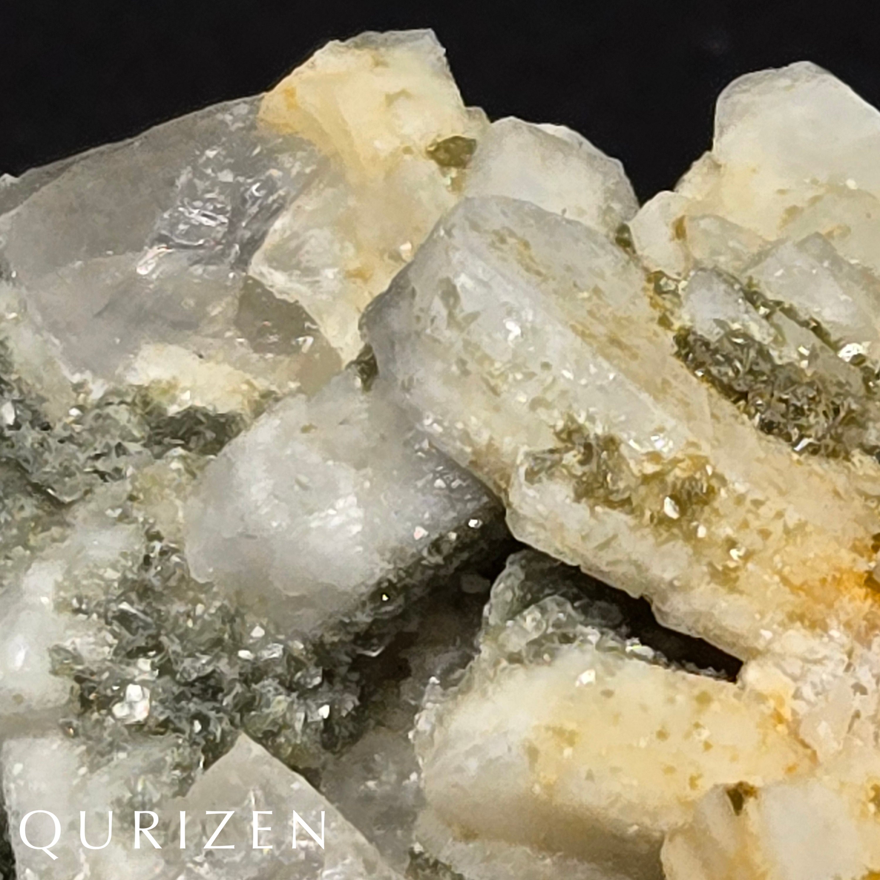 Small Quartz Crystal around Feldspar
