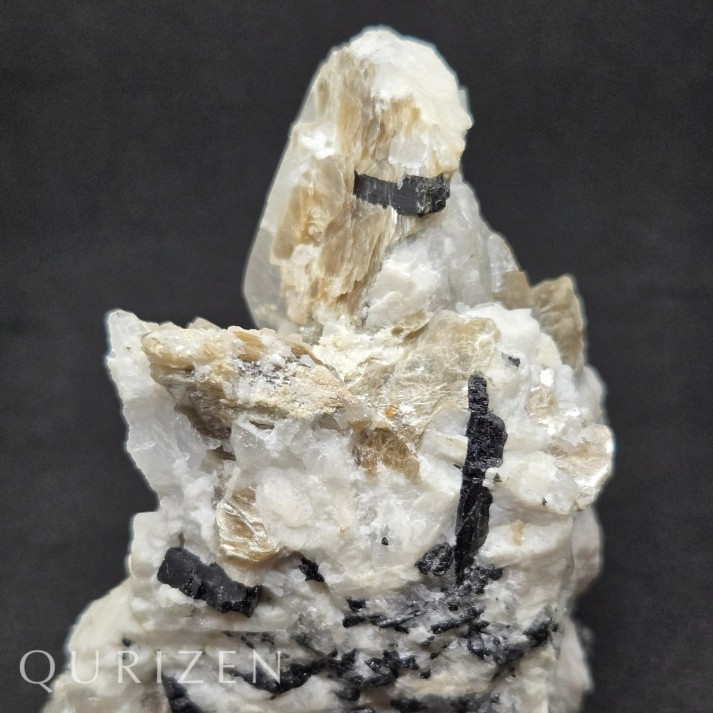 Rare Aquamarine Specimen with Quartz, Feldspar & Mica